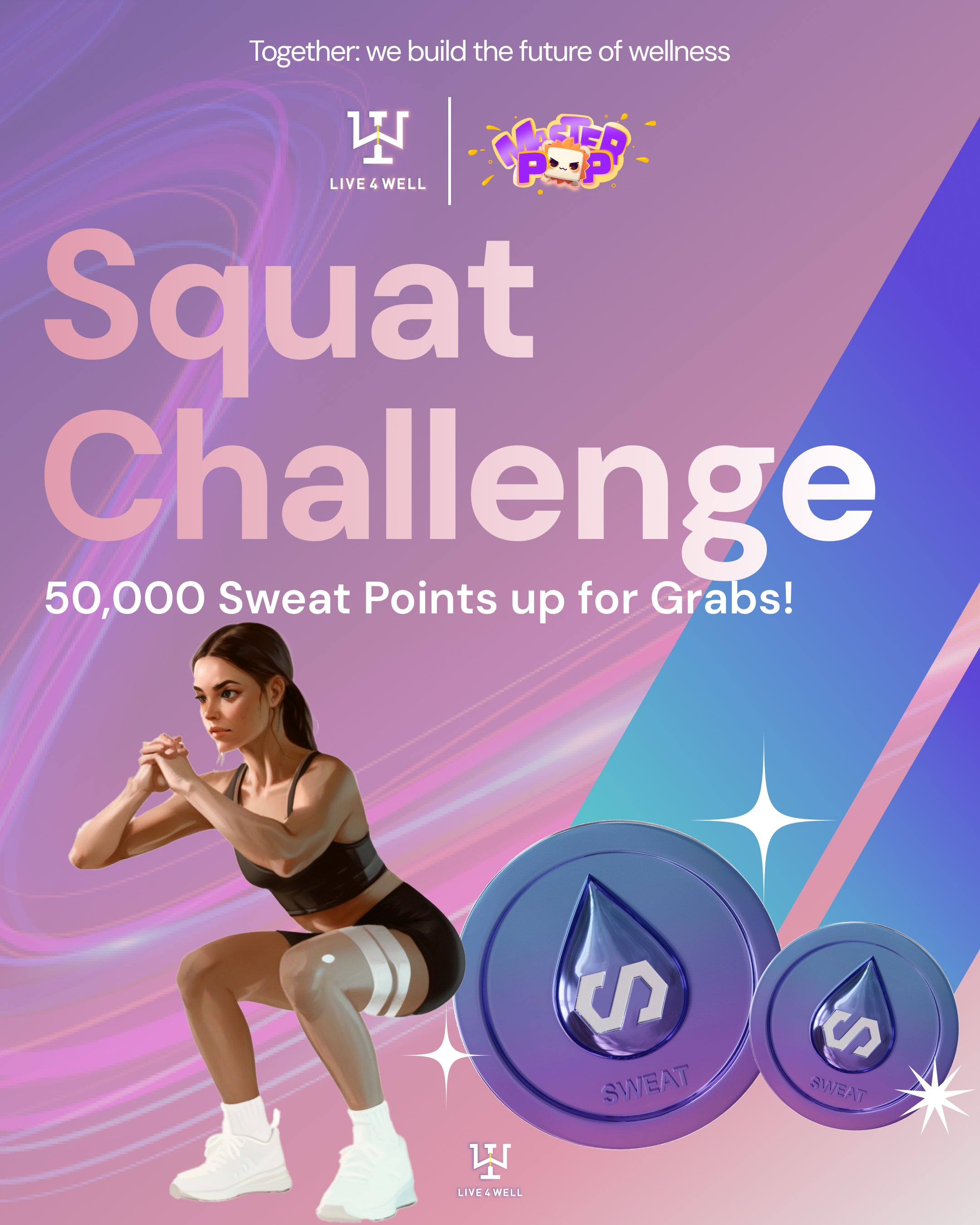 🔥 Live4Well x MasterPop Squat Challenge