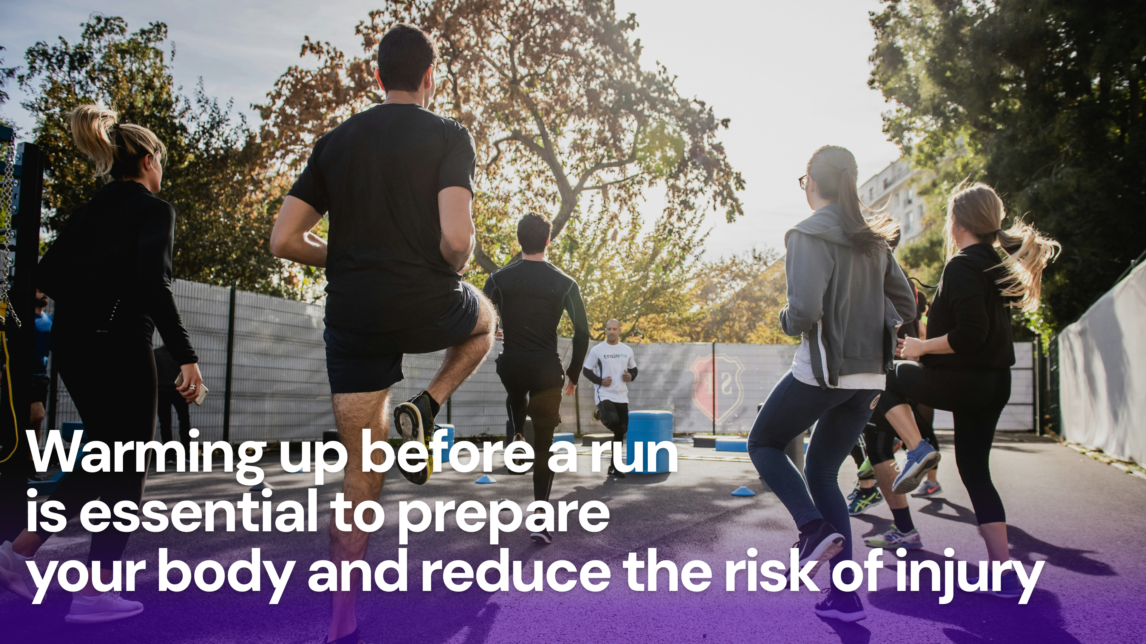 Warming up before a run is essential