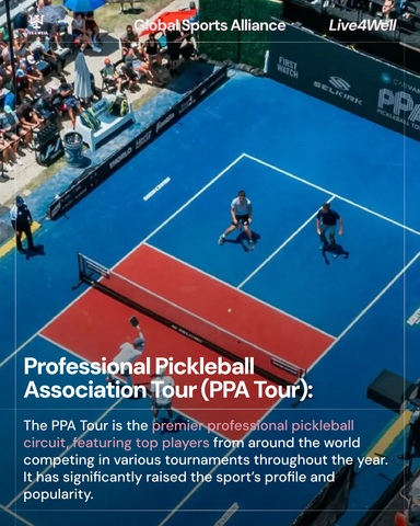 Professional Pickleball Association Tour (PPA Tour): The PPA Tour is the premier professional pickleball circuit, featuring top players from around the world competing in various tournaments throughout the year. It has significantly raised the sport’s profile and popularity
